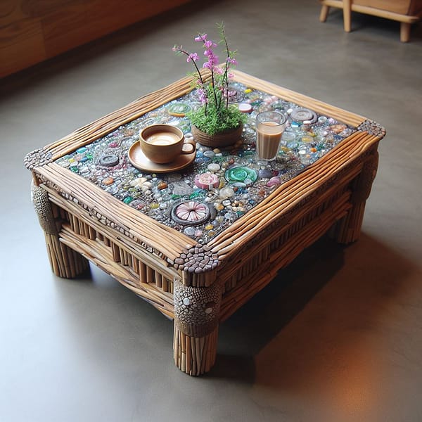 Reclaimed Radiance Coffee Table collection (3)_Earth Echo Coffee Table